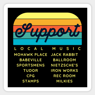 Support Local Music at Buffalo Music Venues Sticker